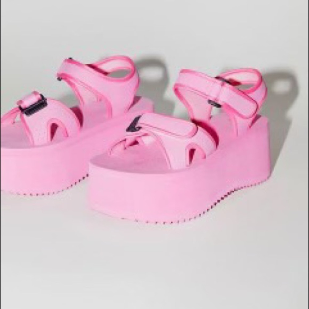 Urban Outfitters Hot Pink Platform Sandals